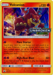 Volcanion SM179 Wave Holo STAFF Promo - SM10 Unbroken Bonds Prerelease